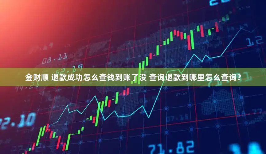 金财顺 退款成功怎么查钱到账了没 查询退款到哪里怎么查询？